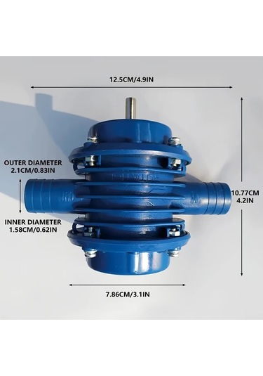 Motion003 Mavi Bir Yuksek Verimli Agir Hizmet Tipi El Matkabi Pompasi Kendi Kendine Emis Paslanmaz Celik Muhendislik Plastikleri 350w Uyumlu