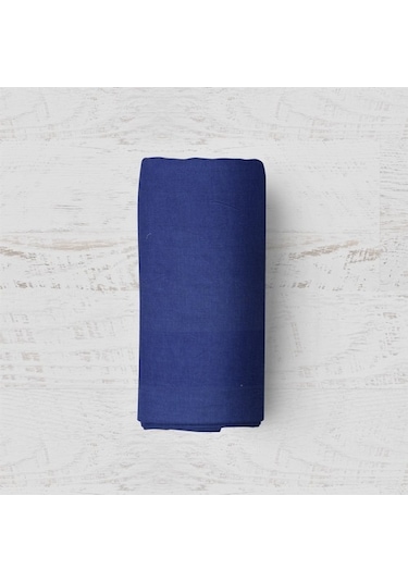 Pamuklu Lacivert 200X200+2*(50X70) Battal Boy Lastikli Çarşaf Tak