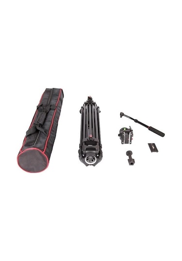 Tatsujin 0508B Pro Broadcast Profesyonel Video Tripod 190CM 9 kg