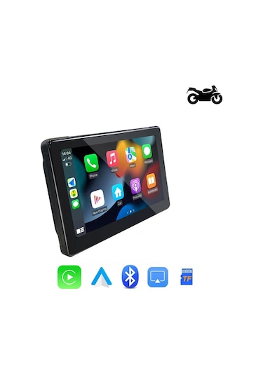 7'' Carplay Motosiklet Gidon İçin Su Geçirmez Navigasyon Akıllı Ekran İos Ve Android Uyumlu