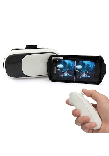 Microcase VR 3D Sanal Gerçeklik Gözlüğü + VR Bluetooth Kumanda