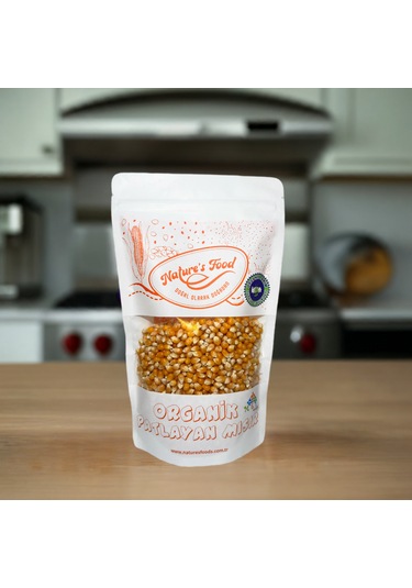 Organik Patlayan Mısır 500gr Pestisit Analizli Organik Sertifikalı