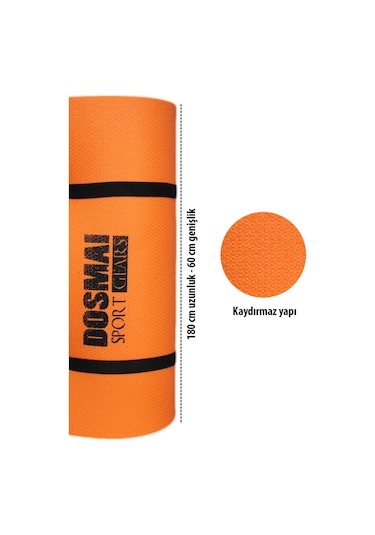 16 Mm Taşıma Askılı Çift Taraflı Iki Renk Kamp Pilates Minderi T