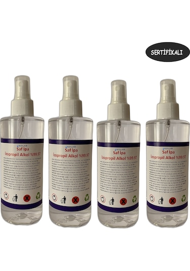 Edlab Izopropil Alkol (İPA) | 250 Ml 4 Adet Extra Saf %99.97 |
