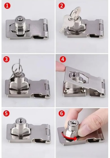 Makedon Kapılar, Çekmeceler, Mobilya İçin Döner Anahtarlı Kilit 65mm 374921840