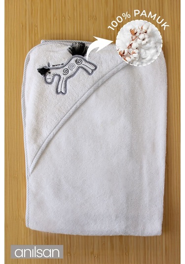 Anılsan Pamuk Bebek Kundak Havlusu - Sevimli At Desenli Yumuşak Bebek Havlusu Seçenekleri Yenidoğan