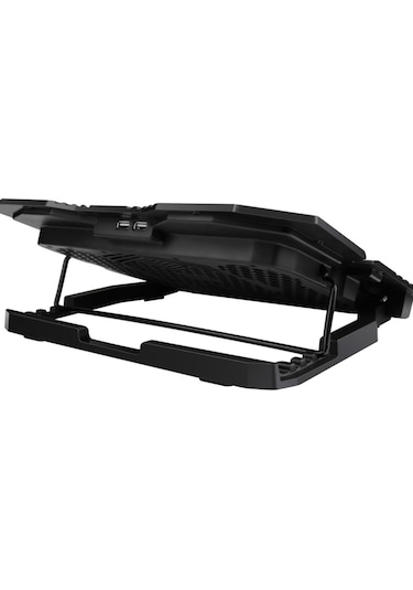 Rampage Mistral S45 12" - 17" Kırmızı Led 5 Fan Yükseklik Ayarlı LCD Laptop Soğutucu Siyah