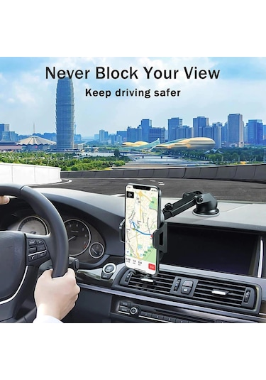 Vakumlu Uzayan Araç Içi Telefon Tutucu Ayarlanabilir Akrobat