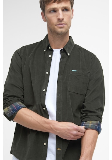 Barbour Ramsey Tailored Cord Gömlek Gn91 Forest Gn91 Forest