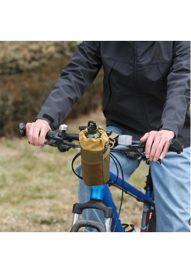 Suntek Bisiklet Su Şişesi Tutucu Taşınabilir Bardak Scooter Kahverengi