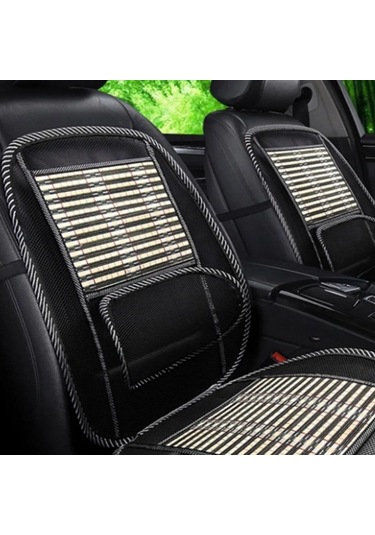 Oto Koltuk Minderi Bambu Bel Destekli Ergonomik Terletmez Üniversal Fa1-625 1 Adet