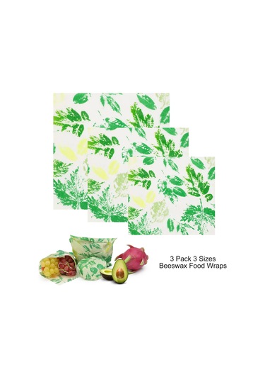 Geeroyoo Yeniden Kullanılabilir Balmumu Gıda Saklama Örtüsü - Sandviç, Meyve Ve Sebzeler İçin 3 Boyutlu Set Diğer