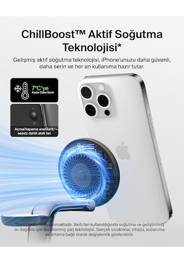Belkin Ultracharge Pro Magsafe Uyumlu 3 Ü 1 Arada Qi2 25w Kablosu