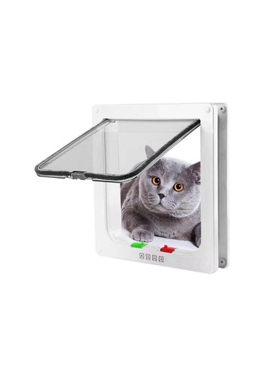 Suntek Kedi Kapısı 4 Yönlü Kilitli Evcil Hayvan Pencere Duvar