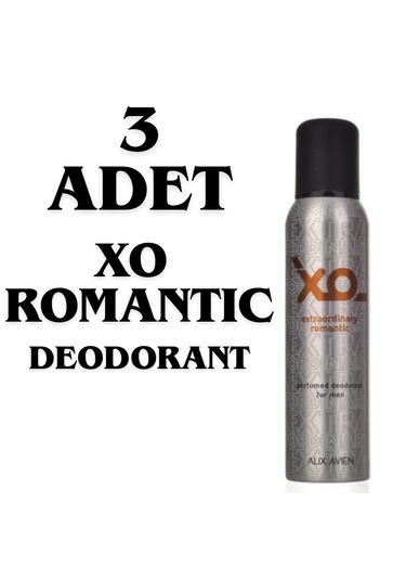Xo Romantic Ekstraordinarty Erkek Sprey Deodorant 3 x 150 ML