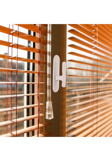 Moveevo Ev, Ofis Ve Anaokulu İçin 8 Adet Çocuk Koruyucu Yapışkan Pencere İp Kancaları Beyaz