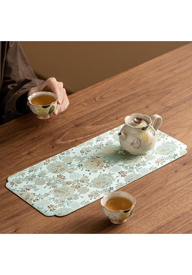 Homyl Çay Matı Pedi Çok Amaçlı Aksesuarları Bezi Parti Ofis Çok Renkli