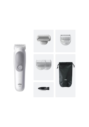 Braun Vücut Tıraş Makinesi Series 5, +6 Aksesuar, Su Geçirmez, Bg5550 90 Dak