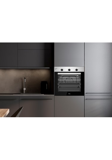 Tommatech TAF6006ISM 60 CM 60 L Ankastre Elektrikli Fırın Antrasit