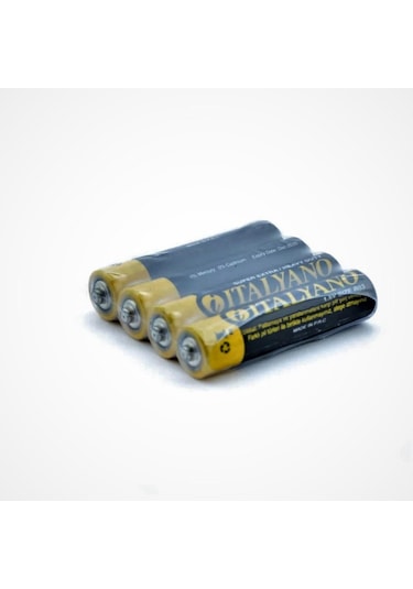 Italyano 1.5 V AAA İnce Kalem Pil 4'lü