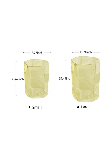 Tenfowee Küçük Boy Bahçe Çöp Toplama Çantası - Yaprak, Bitki Atıkları İçin Taşınabilir, Katlanabilir Depolama Çantası Çok Renkli