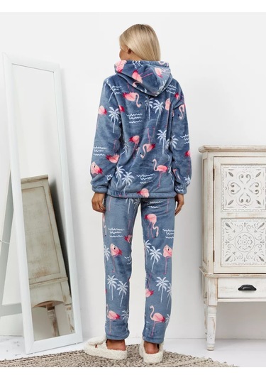 Siti Teks Üşütmeyen Ev Pijama Takımı 36103006 Mavi