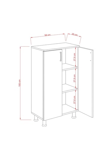 Idea Çok Amaçlı Banyo Dolabı Beyaz