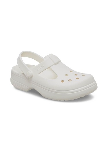Crocs Classic Mary Jane Clog K Çocuk Terlik - Ekru
