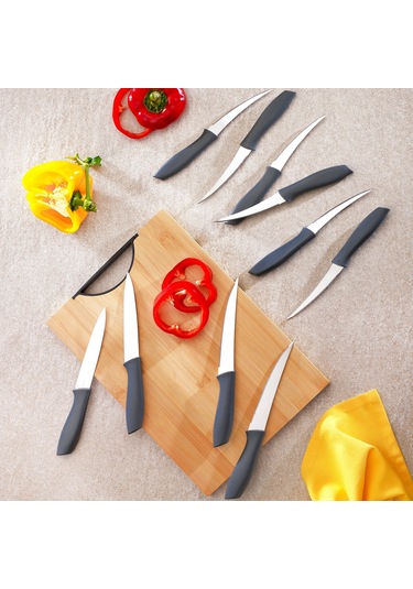 Schafer Quick Chef Bıçak Seti 10 Parça-gri Krem