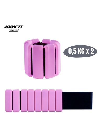 Joinfit El Ve Ayak İçin Bilek Ağırlığı 0,5 Kg 2 Adet Pembe