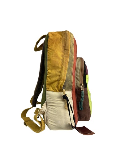 Kaliteli Vintage Salaş Disayn Günlük Gezi Spor Sırt Çantası Matanza Bag 30x42cm Sarı