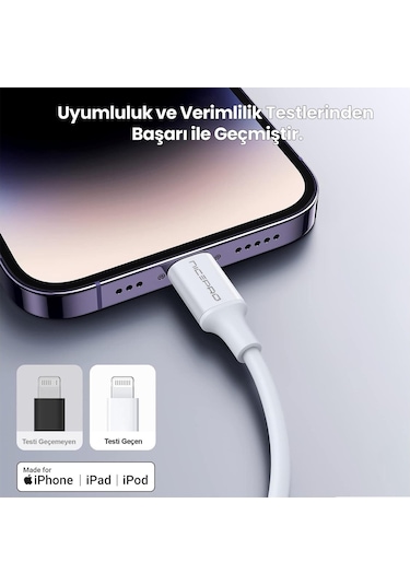 Npo Utl02 60w 20cm Tpe Usb To Lightning Hızlı Şarj Ve Data Kablosu 3 Adet Lighnting