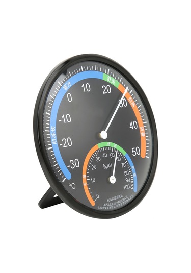 Ximistore9 Siyah Duvar Montajlı/asılı/durabilen İç-şehir Dairesel Gösterge Tipi Sıcaklık-nem Ölçer Th101 -30 C/+50 C 0-100%rh Doğru Ve Dayanıklı