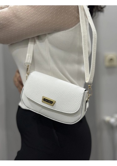 Biçomi Beyaz Cilt Jessi Çanta Beyaz