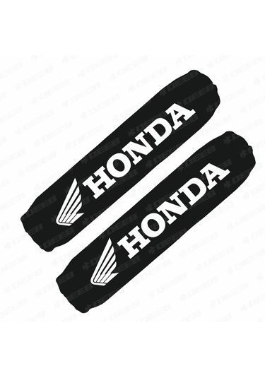 Honda Baskılı Amortisör Çorabı Kılıfı Beyaz