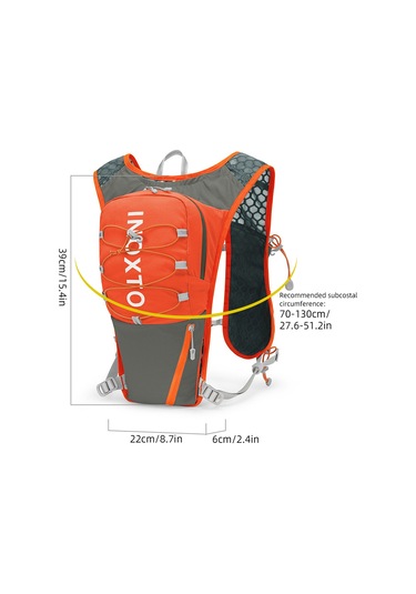 Inoxto-naylon Hidrasyon Paketi 5l Hidrasyon Sırt Çantası Koşu Y28501c Turuncu