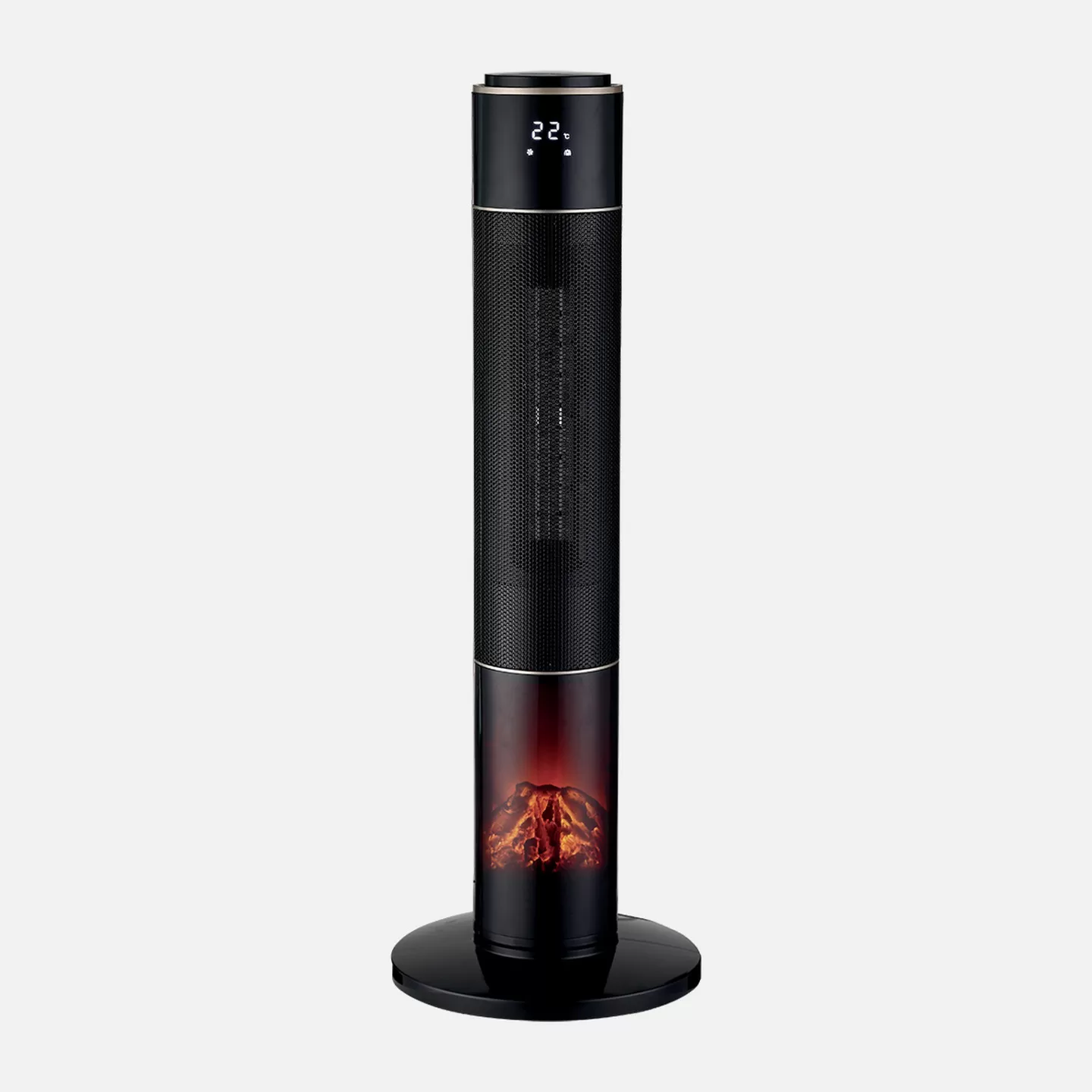 Kasaplus Voltomat 2000w Led Alev Efektli Seramik Fanlı Isıtıcı Alev Görünümlü Elektrikli Isıtıcı