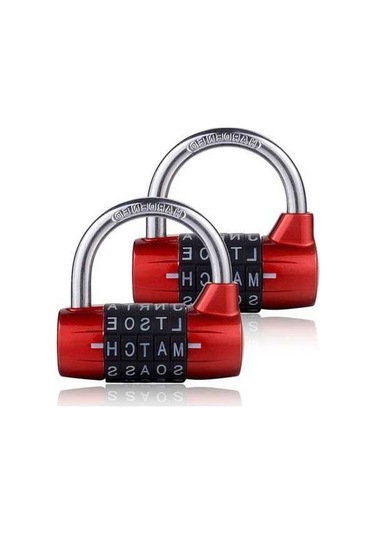 Besthome1 5 Harfli Asma Kilit Seti, Spor Salonu Ve Dolap Kilidi, Pratik Kombinasyonlu