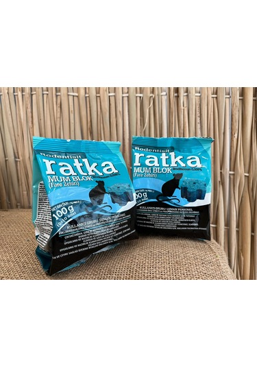 Fare Zehri Ratka Mum Blok 2 Adet 100 Gr Fare Ilacı Fare Ze