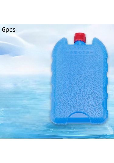 Suntek 6x Buz Soğutucu Blokları Yeniden Kullanılabilir Mavi