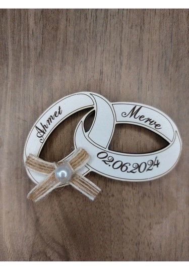 Lavanta Tasarım 25 Adet Nişan Nikah Hatıra Yüzük Magnet
