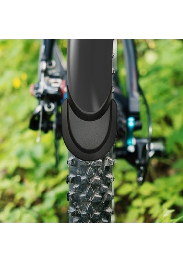 Trendooze Balık Siyah Dayanıklı Çamurluk - Bisiklet Koruması Siyah