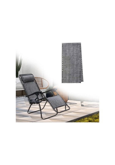 Suntek Şezlong Örtüsü, Sandalye Aksesuarları, Nefes Alabilen Gri