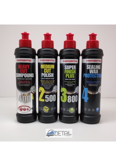 Menzerna 400 2500 3800 Sealing Wax Boya Boruma Seti 250 ML