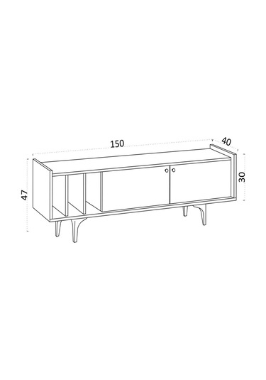 Decormet Alya Tv Sehpası Dec0040 Çok Renkli
