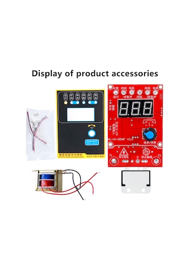 Yuntech01 100a İkili Darbeli Nokta Kaynak Kontrol Kartı - Akım/süre Sayıcı, Kesinti Verisi Saklama, 220v Transformator Uyumlu Dıy Nokta Kaynak Kontrolcüsü