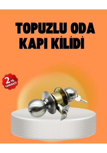Buğz Mat Renk Topuzlu Kapı Kilidi Giriş Tipi
