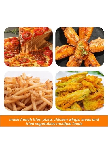 Trendooze Siyah Plakası Plakası Plakası Kızartma Hava Fritöz Buharlama Bölme B Qv Siyah