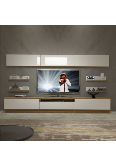 Decoraktiv Trendstyle 8ys Mdf Tv Ünitesi Tv Sehpası Pera - Beyaz
