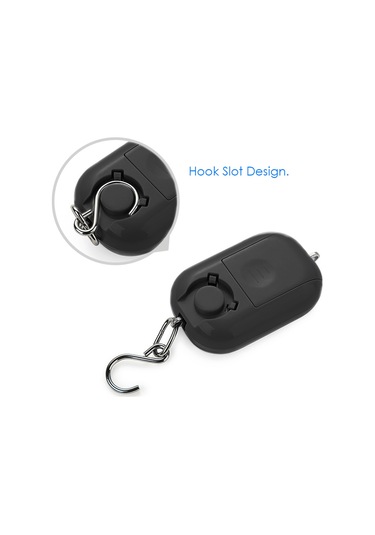 Konesam 25kg/5g Hassasiyetli Taşınabilir Elektronik Askı Terazi - Lcd Ekranlı, Çelik Kanca, Ev Ve Ticari Kullanıma Uygun, Pil Dahil Değil Siyah